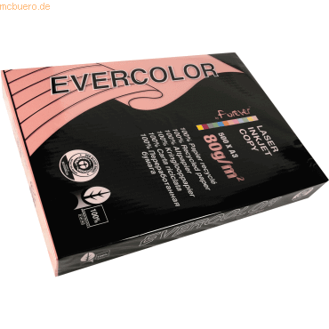5 x Clairefontaine Kopierpapier Forever Evercolor DIN A3 rosa 80 g/qm von Clairefontaine