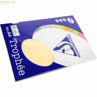Clairefontaine Kopierpapier Pollen A4 160g/qm 50 Blatt chamois Clairefontaine Kopierpapier Pollen A4 160g/qm 50 Blatt chamois von Clairefontaine