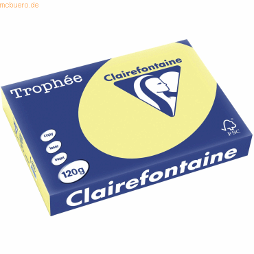 5 x Clairefontaine Kopierpapier Trophee A4 120g/qm VE=250 Blatt hellge 5 x Clairefontaine Kopierpapier Trophee A4 120g/qm VE=250 Blatt hellge von Clairefontaine