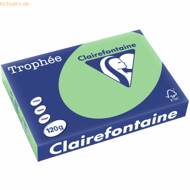 Clairefontaine Kopierpapier Trophee A4 120g/qm VE=250 Blatt naturgrün von Clairefontaine