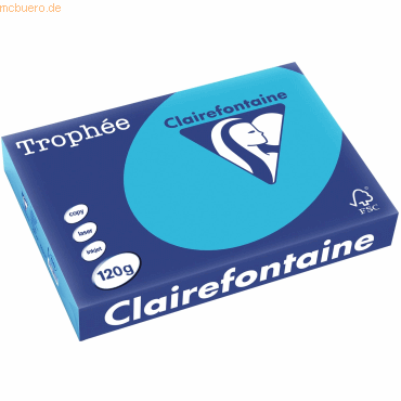 5 x Clairefontaine Kopierpapier Trophee A4 120g/qm VE=250 Blatt royalb von Clairefontaine