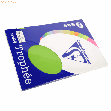 Clairefontaine Kopierpapier Trophee A4 160g/qm VE=50 Blatt minze/maigr von Clairefontaine