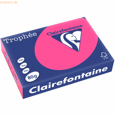5 x Clairefontaine Kopierpapier Trophee A4 80g/qm VE=500 Blatt neonros 5 x Clairefontaine Kopierpapier Trophee A4 80g/qm VE=500 Blatt neonros von Clairefontaine