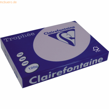 5 x Clairefontaine Kopierpapier Trophee Pastell A4 120g/qm lila VE=250 5 x Clairefontaine Kopierpapier Trophee Pastell A4 120g/qm lila VE=250 von Clairefontaine