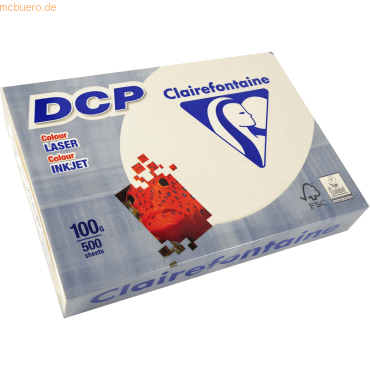 Clairefontaine Laser- /Inkjetpapier DCP A4 210x297mm 100g/qm elfenbein Clairefontaine Laser- /Inkjetpapier DCP A4 210x297mm 100g/qm elfenbein von Clairefontaine