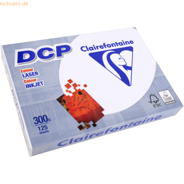 5 x Clairefontaine Laser- /Inkjetpapier DCP A4 210x297mm 300g/qm weiß 5 x Clairefontaine Laser- /Inkjetpapier DCP A4 210x297mm 300g/qm weiß von Clairefontaine
