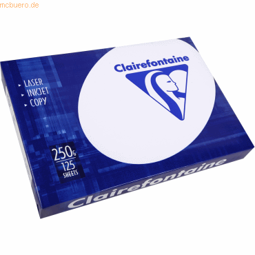 5 x Clairefontaine Multifunktionspapier Clairalfa A4 210x297mm 250g/qm von Clairefontaine