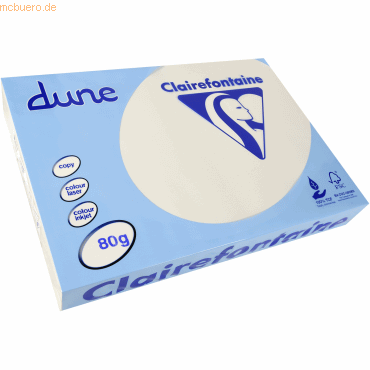 5 x Clairefontaine Multifunktionspapier dune A3 420x297mm 80g/qm sand von Clairefontaine