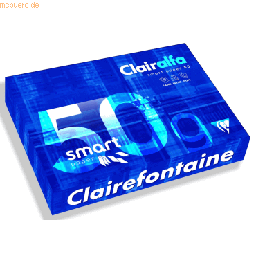 6 x Clairefontaine Kopierpapier smart A4 50g/qm VE=500 Blatt weiß 6 x Clairefontaine Kopierpapier smart A4 50g/qm VE=500 Blatt weiß von Clairefontaine