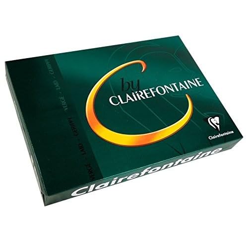 C by Clairefontaine Strahlendweiß Gerippt 100g/m² DIN-A4 - Wasserzeichenpapier 250 Blatt