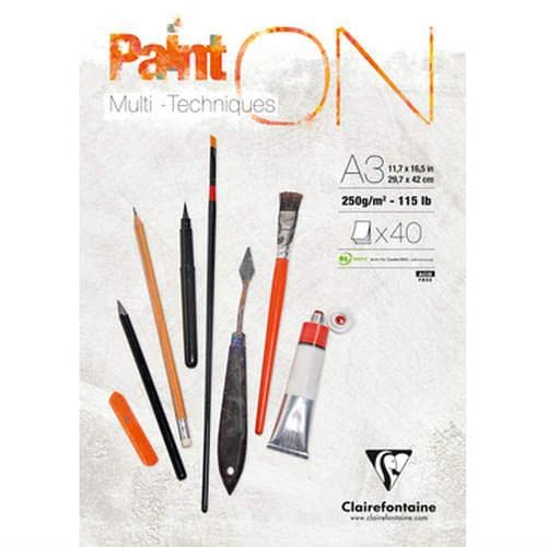 Clairefontaine Set 2 Blöcke Paint 'on Multi Technische A3 40 F geleimt 250 g Clairefontaine Set 2 Blöcke Paint 'on Multi Technische A3 40 F geleimt 250 g von Clairefontaine