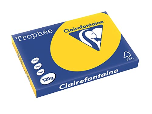 COPIER PAPER TROPHEE A3 120 GRAMS GOLD YELLOW COPIER PAPER TROPHEE A3 120 GRAMS GOLD YELLOW von Clairefontaine