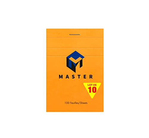 Calligraphe Clairefontaine 10707C - Packung mit 10 Schreibblöcken Calligraphe Master kopfseitig geheftet, DIN A7 7,4x10,5 cm, 50 Blatt kariert, 70g, Orange, 1 Pack Calligraphe Clairefontaine 10707C - Packung mit 10 Schreibblöcken Calligraphe Master kopfseitig geheftet, DIN A7 7,4x10,5 cm, 50 Blatt kariert, 70g, Orange, 1 Pack von Calligraphe