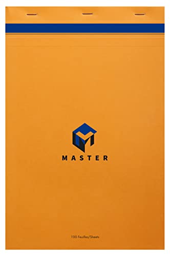 Calligraphe Clairefontaine 10714C - Packung mit 5 Schreibblöcken Calligraphe Master kopfseitig geheftet, DIN A4+ 21x31,8 cm, 50 Blatt kariert, 70 g, Orange, 1 Pack Calligraphe Clairefontaine 10714C - Packung mit 5 Schreibblöcken Calligraphe Master kopfseitig geheftet, DIN A4+ 21x31,8 cm, 50 Blatt kariert, 70 g, Orange, 1 Pack von Clairefontaine