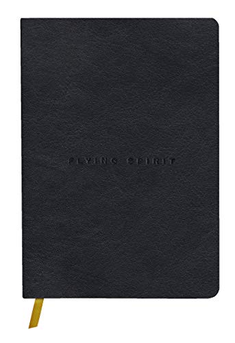 Clairefontaine 102946C Heft Flying Spirit, Cover aus Leder, 14,8 x 21cm, Fadenbindung, Lesezeichen, 90 Blatt, 90g, liniert, 1 Stück, Schwarz Clairefontaine 102946C Heft Flying Spirit, Cover aus Leder, 14,8 x 21cm, Fadenbindung, Lesezeichen, 90 Blatt, 90g, liniert, 1 Stück, Schwarz von Clairefontaine