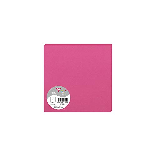 Clairefontaine 1124C Packung (mit 25 Karten Pollen 160 x 160mm) 210g, Fuchsia von Clairefontaine