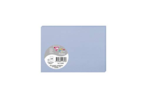 Clairefontaine 11339C Packung mit 25 Karten Pollen in Format C6, 110 x 155mm, 210g, Lavendelblau Clairefontaine 11339C Packung mit 25 Karten Pollen in Format C6, 110 x 155mm, 210g, Lavendelblau von Clairefontaine