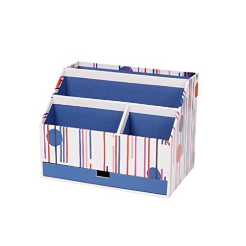 Clairefontaine 115795C - Schubladenbox Punchy Line, 24x16x18 cm, ideal für Home Office, geometrische Motiven, 1 Stück von Clairefontaine