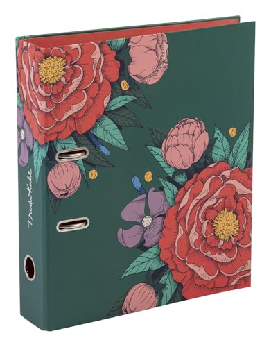 Clairefontaine 116223C - Ordner / Ringbuch Frida Kahlo, für DIN A4, 26 x 32 cm, Rückenbreite 7cm, hohe Aufbewahrungskapazität, 1 Stück von Clairefontaine