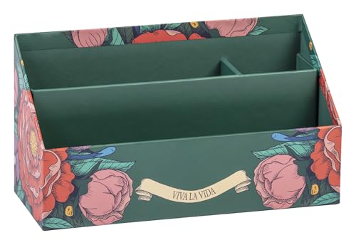 Clairefontaine 116227C - Briefablage Zeitungsständer Frida Kahlo, 25x10x14 cm, praktisch und elegant, 1 Stück von Clairefontaine
