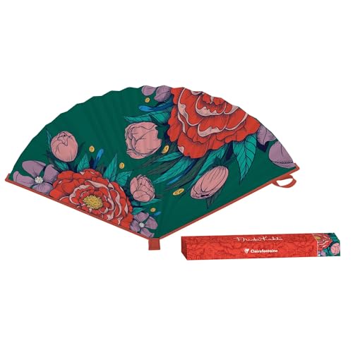Clairefontaine - 116236C – Ein Fächer aus Karton, umweltfreundlich, faltbar, 19,5 x 2 cm, Blumendekor Frida Kahlo – dekoratives und praktisches Zubehör für Veranstaltungen und Geschenke – Kollektion Clairefontaine - 116236C – Ein Fächer aus Karton, umweltfreundlich, faltbar, 19,5 x 2 cm, Blumendekor Frida Kahlo – dekoratives und praktisches Zubehör für Veranstaltungen und Geschenke – Kollektion von Clairefontaine