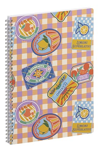 Clairefontaine 116265C - Notizheft / Kladde mit Doppelspirale, Dolce Amore, DIN A4 21x29,7 cm, 74 Blatt, liniert mit Rand, sortiert, 1 Stück Clairefontaine 116265C - Notizheft / Kladde mit Doppelspirale, Dolce Amore, DIN A4 21x29,7 cm, 74 Blatt, liniert mit Rand, sortiert, 1 Stück von Clairefontaine