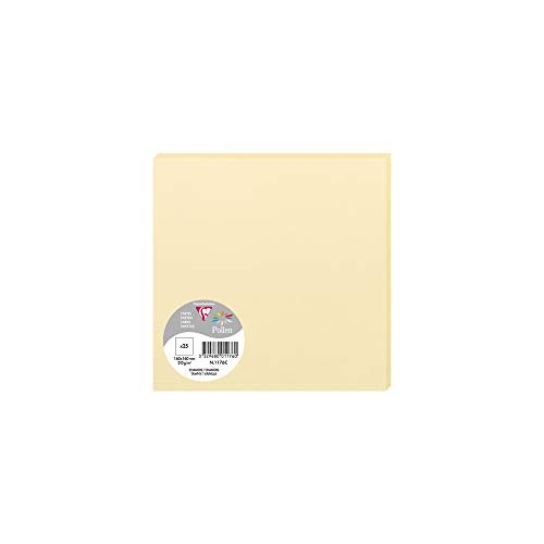 Clairefontaine 1176C Packung (mit 25 Karten Pollen 160 x 160mm) 210g, Chamois von Clairefontaine