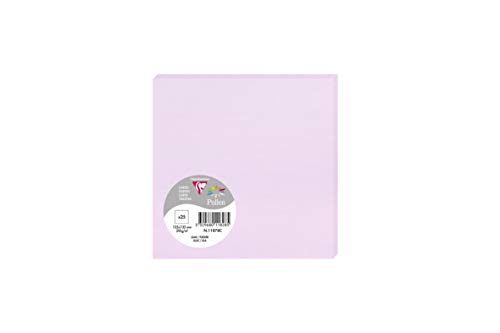 Clairefontaine 11878C Packung (mit 25 Karten Pollen, 135 x 135 mm) 210g, lila von Clairefontaine