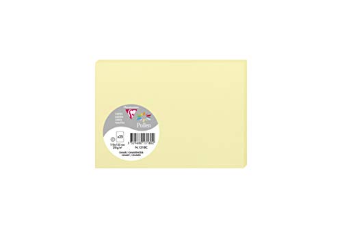 Clairefontaine 1318C Packung mit 25 Karten Pollen in Format C6, 110 x 155mm, 210g, kanariengelb Clairefontaine 1318C Packung mit 25 Karten Pollen in Format C6, 110 x 155mm, 210g, kanariengelb von Clairefontaine