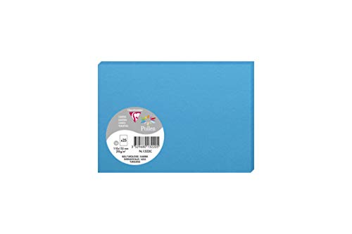 Clairefontaine 1322C Packung mit 25 Karten Pollen in Format C6, 110 x 155mm, 210g, Karibik von Clairefontaine