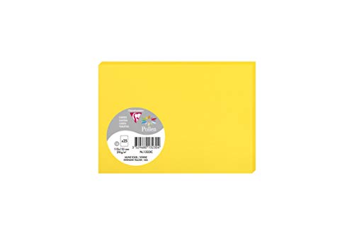 Clairefontaine 1323C Packung mit 25 Karten Pollen in Format C6, 110 x 155mm, 210g, Sonne von Clairefontaine