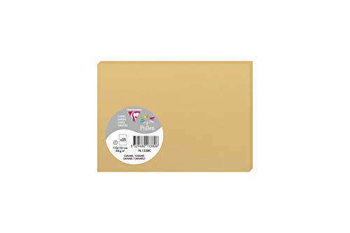 Clairefontaine 1338C Packung mit 25 Karten Pollen in Format C6, 110 x 155mm, 210g, karamel Clairefontaine 1338C Packung mit 25 Karten Pollen in Format C6, 110 x 155mm, 210g, karamel von Clairefontaine