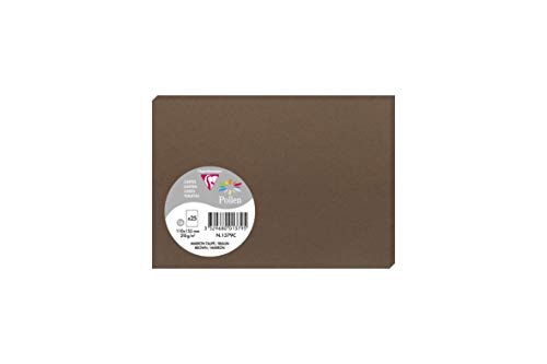 Clairefontaine 1379C Packung mit 25 Karten Pollen in Format C6, 110 x 155mm, 210g, Braun Clairefontaine 1379C Packung mit 25 Karten Pollen in Format C6, 110 x 155mm, 210g, Braun von Clairefontaine