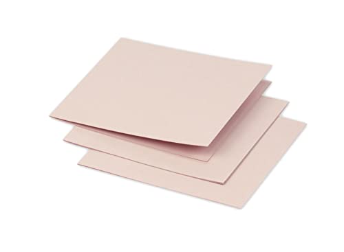 Clairefontaine 16134C - Packung mit 25 Doppelkarten Pollen 116x116mm 210g, gefaltet, ideal für Ihre Einladungen und Korrespondenz, Opaline, 1 Pack von Clairefontaine