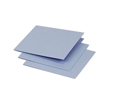 Clairefontaine 16139C Packung (mit 25 Doppelkarten Pollen, Gefaltet, 116 x 116 mm) 210g, lavendelblau von Clairefontaine