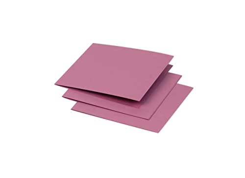 Clairefontaine 16155C - Packung mit 25 Doppelkarten Pollen 116x116mm 210g, gefaltet, ideal für Ihre Einladungen und Korrespondenz, Hortensienrosa, 1 Pack von Clairefontaine