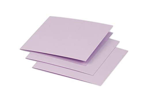 Clairefontaine 16178C - Packung mit 25 Doppelkarten Pollen 116x116mm 210g, gefaltet, ideal für Ihre Einladungen und Korrespondenz, Lila, 1 Pack von Clairefontaine