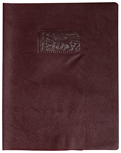 Clairefontaine 72112C - Heftumschlag / Heftschoner / Hefthülle Calligraphe mit Feinkörnung und Lederoptik, 17x22 cm, Etikettenhalter, aus PVC blickdicht und strapazierfähig, Braun, 1 Stück Clairefontaine 72112C - Heftumschlag / Heftschoner / Hefthülle Calligraphe mit Feinkörnung und Lederoptik, 17x22 cm, Etikettenhalter, aus PVC blickdicht und strapazierfähig, Braun, 1 Stück von Calligraphe