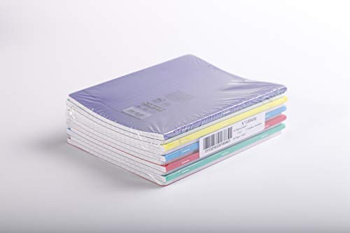 Clairefontaine 18040C - Packung mit 10 Heft / Schulheften Calligraphe 17x22 cm, 48 Blatt, französische Lineatur, 90g, farbig sortiert, 1 Pack Clairefontaine 18040C - Packung mit 10 Heft / Schulheften Calligraphe 17x22 cm, 48 Blatt, französische Lineatur, 90g, farbig sortiert, 1 Pack von Calligraphe