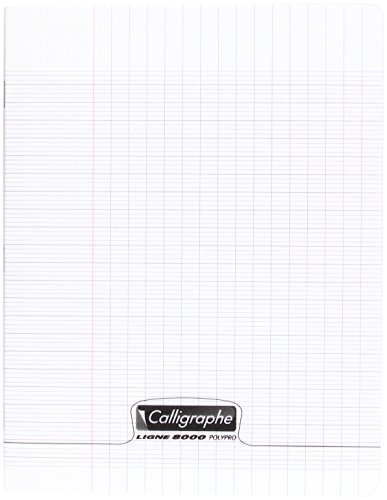 Clairefontaine 18119C - Heft / Schulheft Calligraphe 17x22 cm, 30 Blatt, französische Lineatur, 90g, Farblos, 1 Stück von Calligraphe
