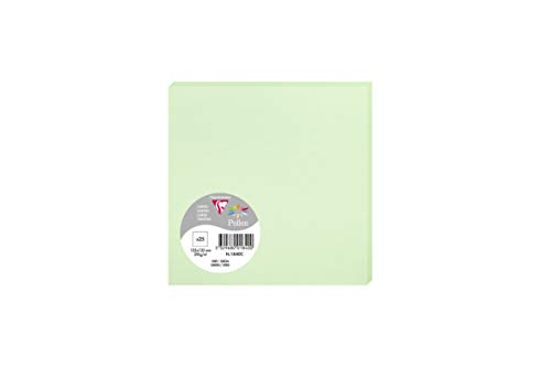 Clairefontaine 1840C Packung (mit 25 Karten Pollen, 135 x 135 mm) 210g, Grün von Clairefontaine