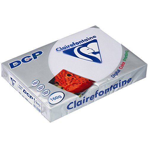 Clairefontaine 1842C - Karton mit 4 Ries Druckerpapier / Kopierpapier DCP, extraweiß, DIN A4, 160g, 250 Blatt x 4, Weiß, 1 Karton Clairefontaine 1842C - Karton mit 4 Ries Druckerpapier / Kopierpapier DCP, extraweiß, DIN A4, 160g, 250 Blatt x 4, Weiß, 1 Karton von Clairefontaine
