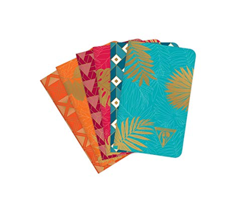 Clairefontaine 194086C Neo Deco, Kollektion Mid-Season, Notizheft mit Fadenbindung 7,5x12 cm 24 Blatt elfenbein liniert 90g, Motive sortiert - Sortiert Clairefontaine 194086C Neo Deco, Kollektion Mid-Season, Notizheft mit Fadenbindung 7,5x12 cm 24 Blatt elfenbein liniert 90g, Motive sortiert - Sortiert von Clairefontaine