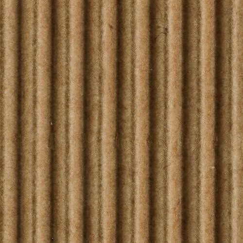 Clairefontaine 195671C - Packung mit 10 Bogen Wellpappe 300g, 50x70cm, ideal für Bastelaktivitäten, Kraftbraun, 1 Pack von Clairefontaine