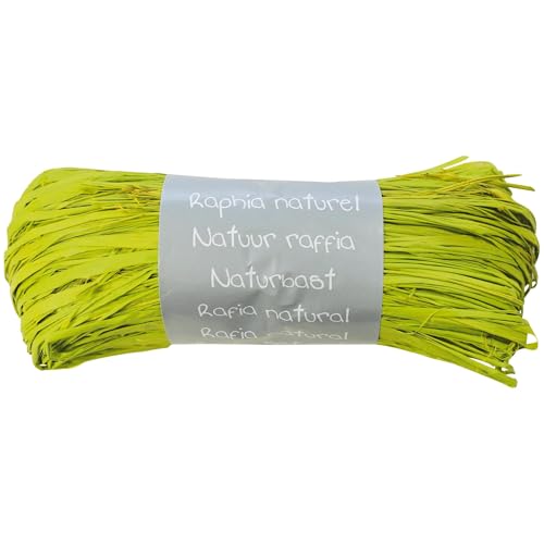 Clairefontaine 196019Cpack - Packung 8 Geschenkband - Spule aus natürlichem Bast 50g, ca. 1,50 m, Geeignet für Bastelaktivität und DIY, Anisgrün, 1 Pack von Clairefontaine