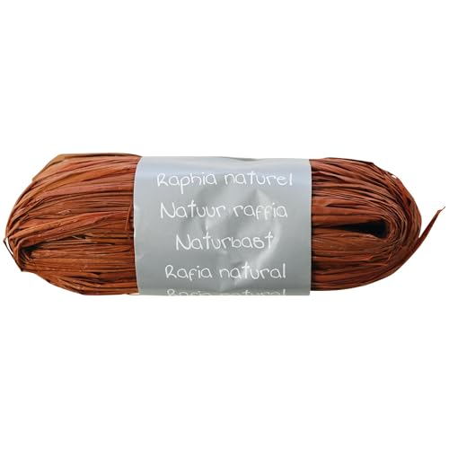 Clairefontaine 196072Cpack - Packung 8 Geschenkband - Spule aus natürlichem Bast 50g, ca. 1,50 m, Geeignet für Bastelaktivität und DIY, Kaffee, 1 Pack von Clairefontaine
