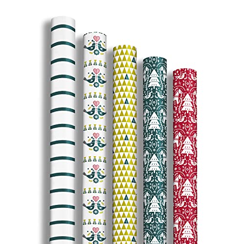 Clairefontaine 201936AMZC - Karton mit 12 Rollen Geschenkpapier Excellia 2mx0m70 80g, sortierte Motiven Flora Clairefontaine 201936AMZC - Karton mit 12 Rollen Geschenkpapier Excellia 2mx0m70 80g, sortierte Motiven Flora von Clairefontaine