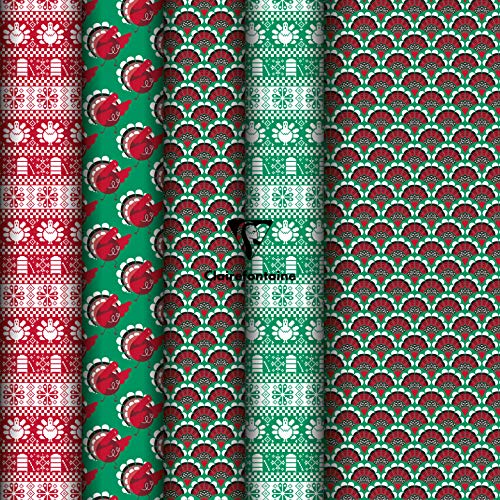 Clairefontaine 201979AMZC - Karton mit 20 Rollen Geschenkpapier Excellia 80g 5mx0m35, sortierte Motiven Freude, 20 Rollen Clairefontaine 201979AMZC - Karton mit 20 Rollen Geschenkpapier Excellia 80g 5mx0m35, sortierte Motiven Freude, 20 Rollen von Clairefontaine