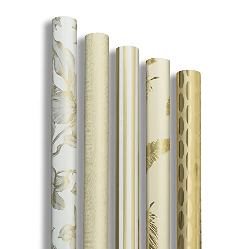 Clairefontaine 211846AMZC - Karton mit 10 Rollen Geschenkpapier Premium 2mx0m70 80g, sortierte Motiven Schatz, 10 Rollen Clairefontaine 211846AMZC - Karton mit 10 Rollen Geschenkpapier Premium 2mx0m70 80g, sortierte Motiven Schatz, 10 Rollen von Clairefontaine