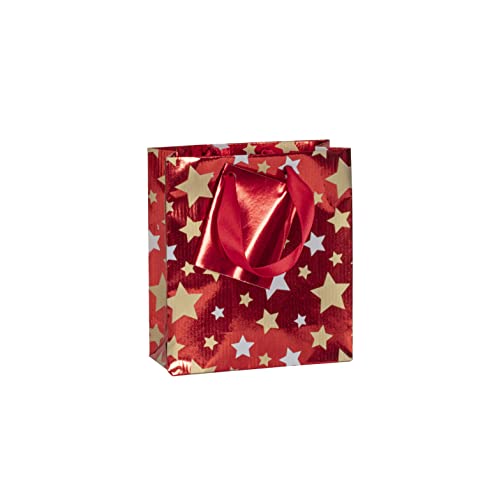 Clairefontaine 212901C - Geschenktasche Premium Kleinformat 12x4,5x13,5cm, ideal für Geschenke und kleine Überraschungen, Santa, 1 Stück von Clairefontaine